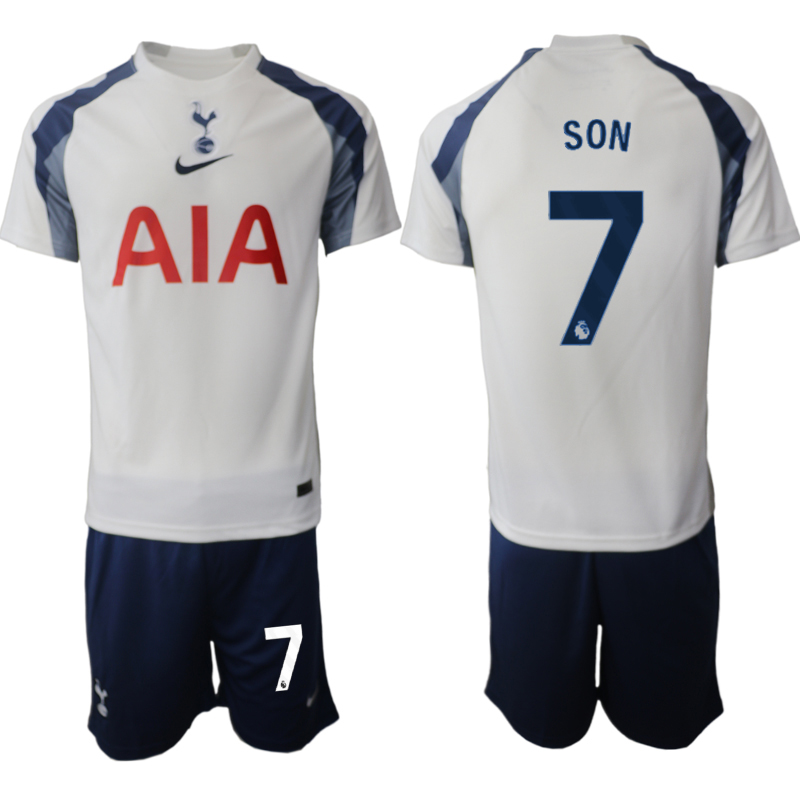 Men 2025-2026 Club Tottenham home White 7 Soccer Jersey